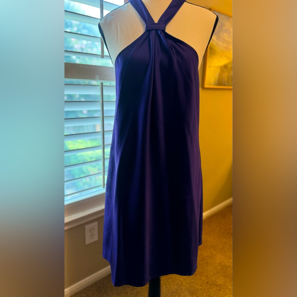 Ellison purple halter cocktail dress size M